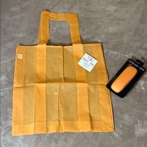 NEW Orange Tote Bag & Matching Sunglasses Case